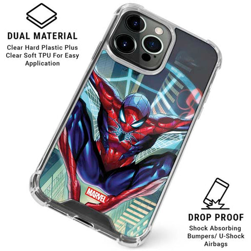 Marvel Spiderman Spiderman Armor MK IV iPhone 15 Pro Clear Case